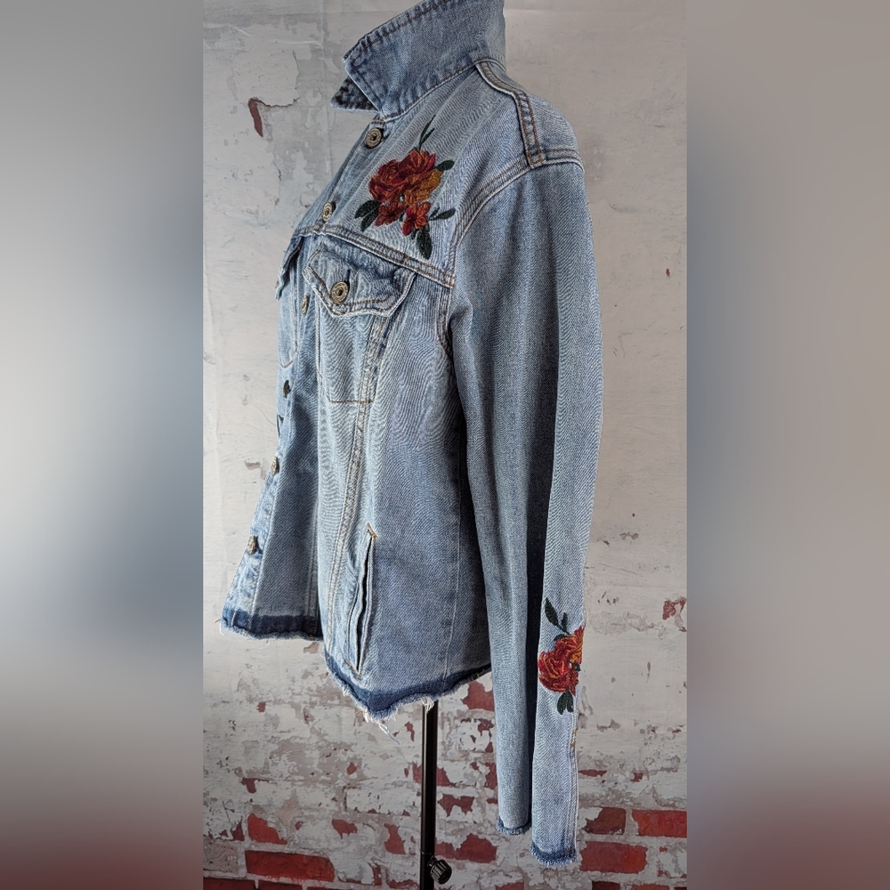 Umgee Jean Embroidered Jacket - Picture 9 of 15